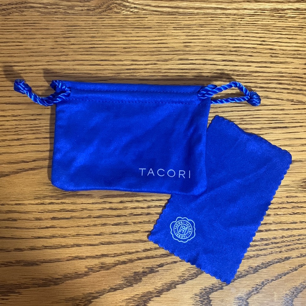 Tacori Dust Bag Pouch Divided Plus Tacori Cleaning Cloth